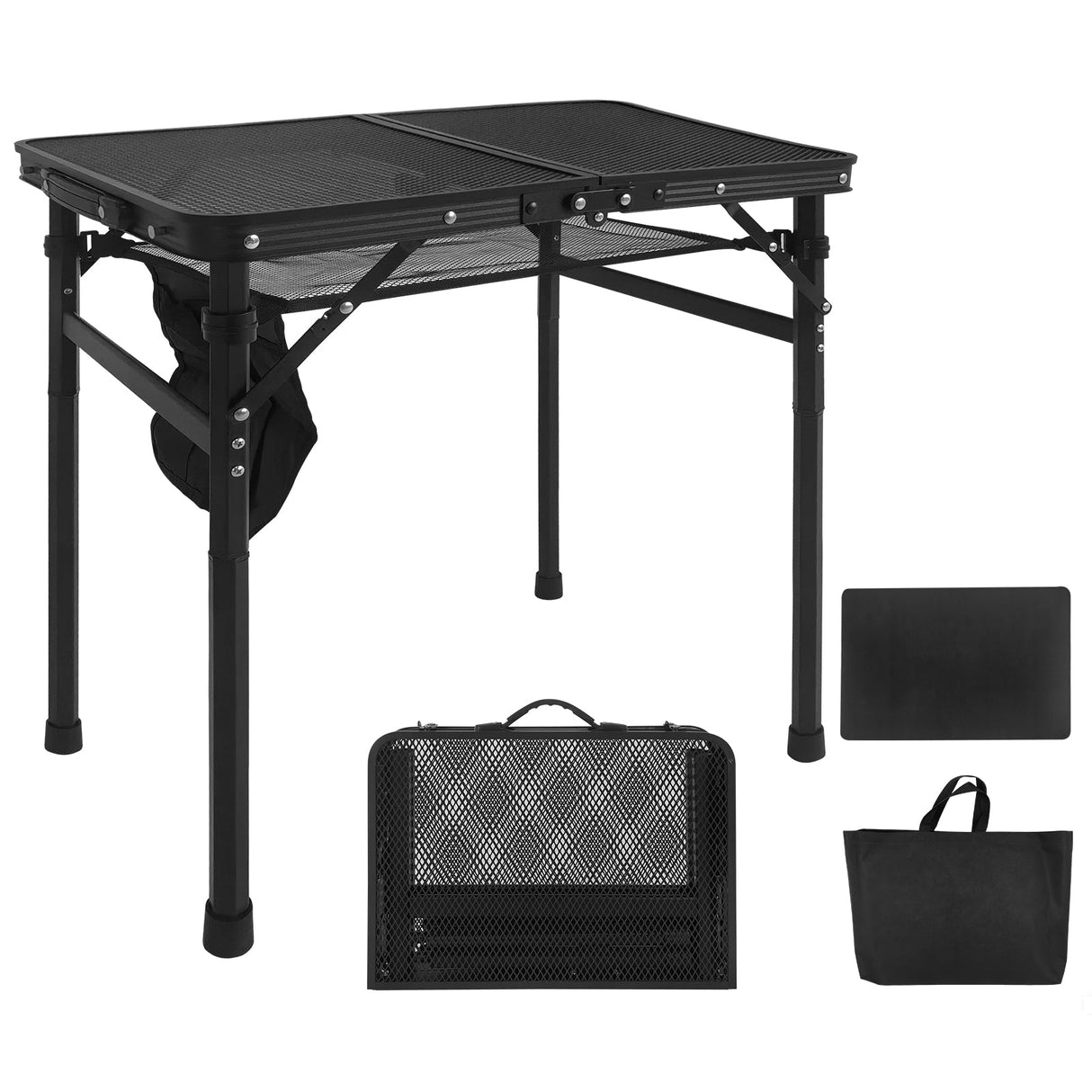 2FT Camping Table with Mesh Desktop, Lightweight & Portable