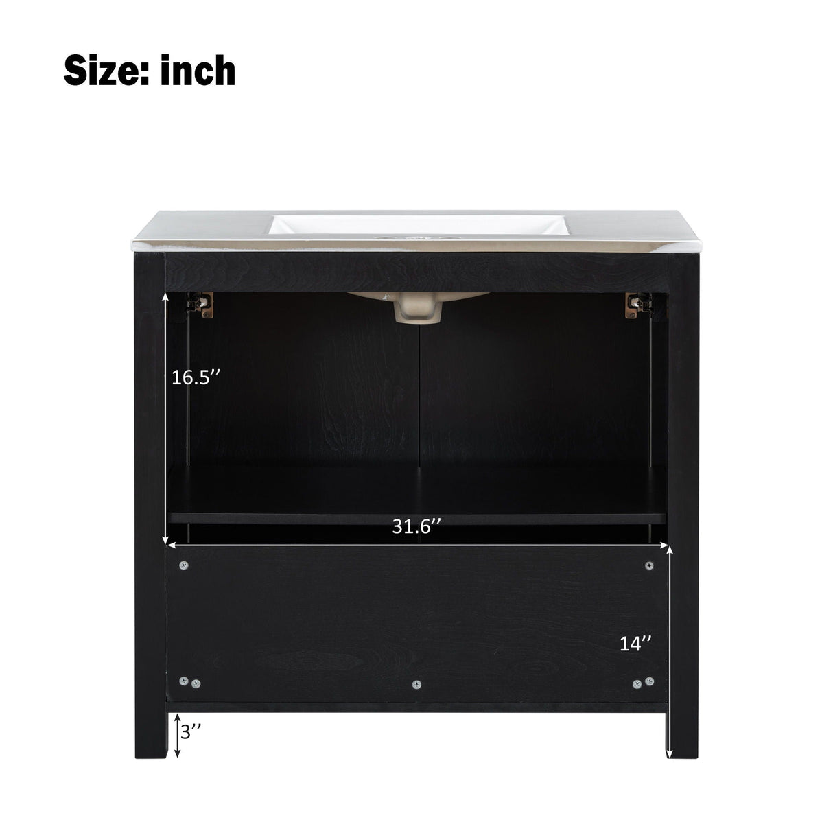Bathroom Vanity Organizer With Sink, Combo Cabinet Set, Bathroom Storage Cabinet