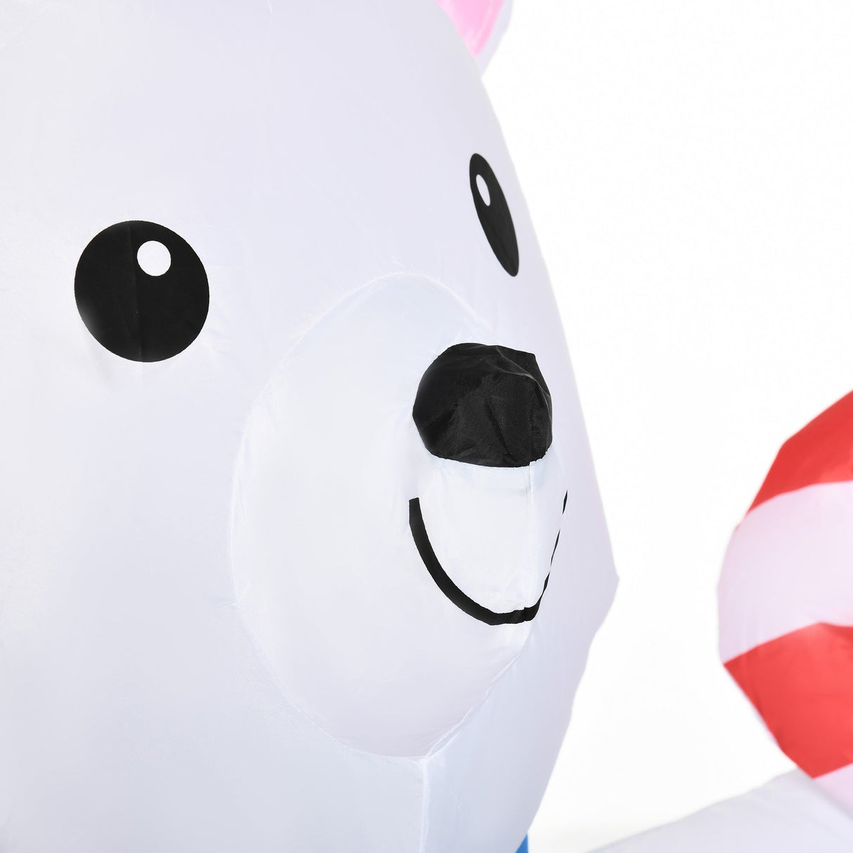 Outsunny 5ft Christmas Inflatable Polar Bear and Penguins Decoration