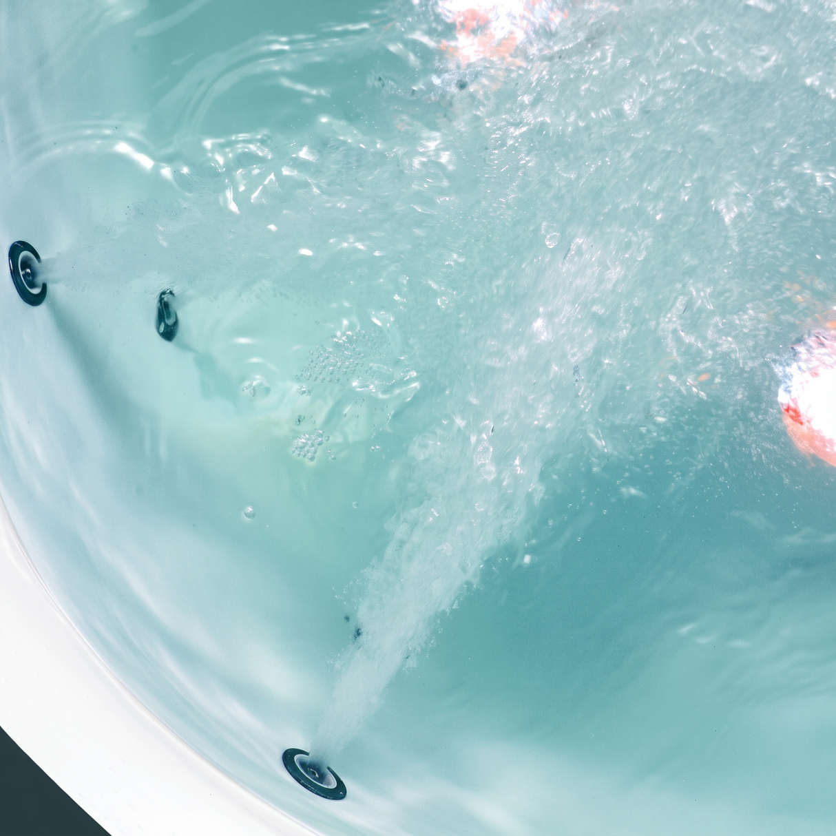 59" Corner Whirlpool Bathtub for 2-Person