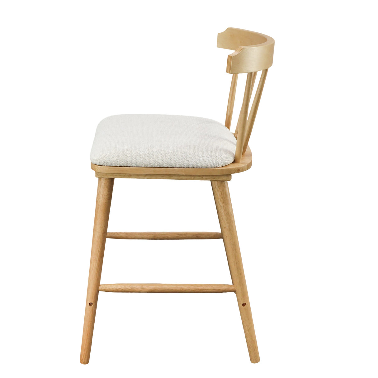 Olivia Indoor Wooden Upholstered Counter Stool