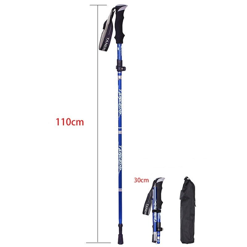 Adjustable Foldable Hiking Poles 110–135cm Trekking Sticks