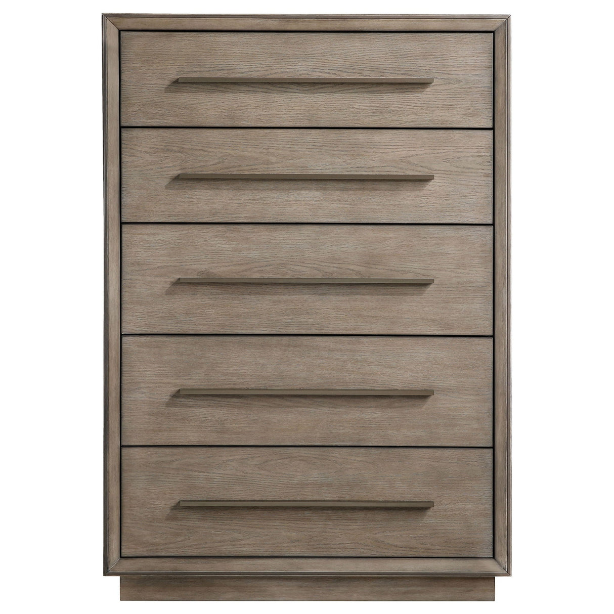 Prescott - 5 Drawer Bedroom Chest With Mitered Trim - Taupe