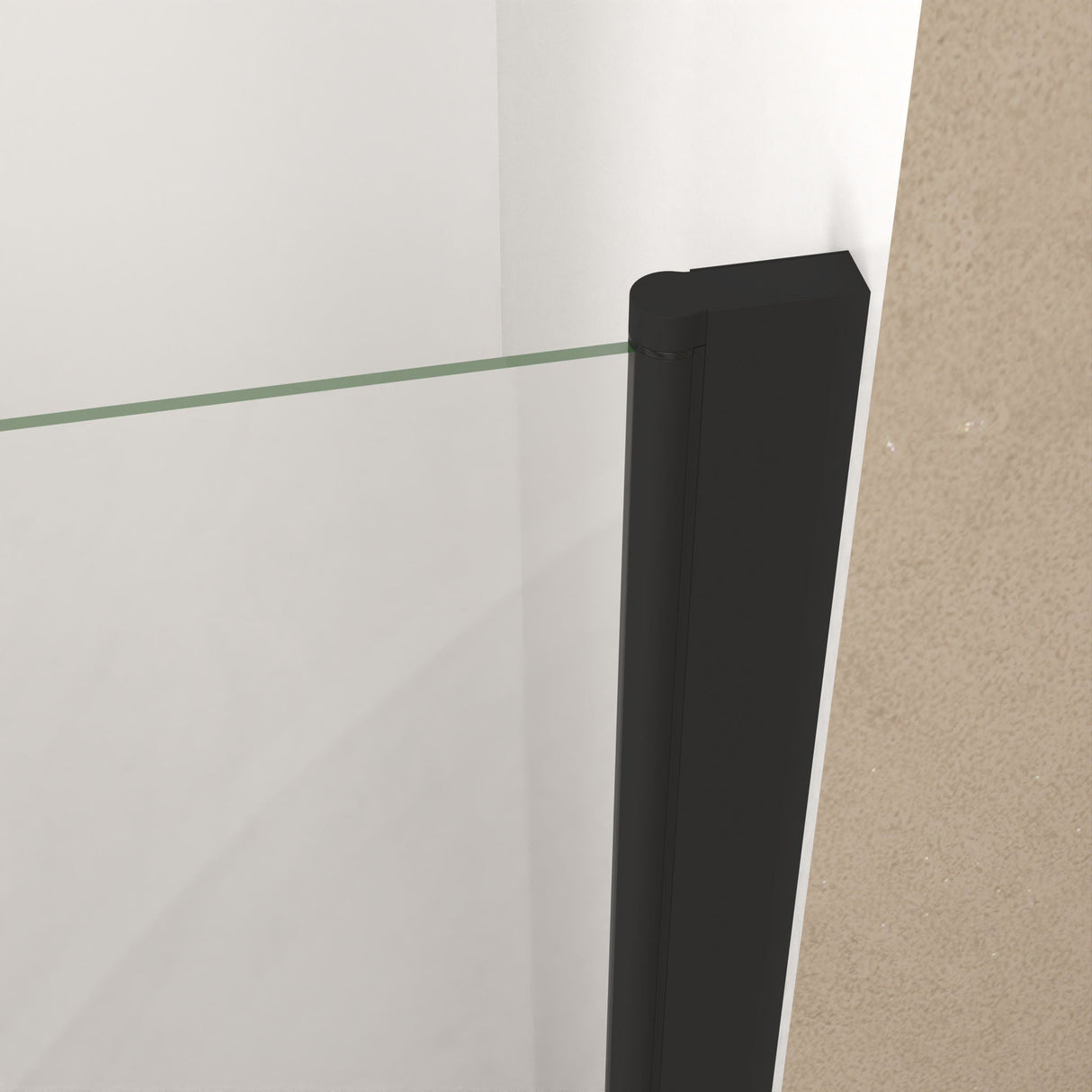 Shower Door With Glass And Explosion Proof Safety Film