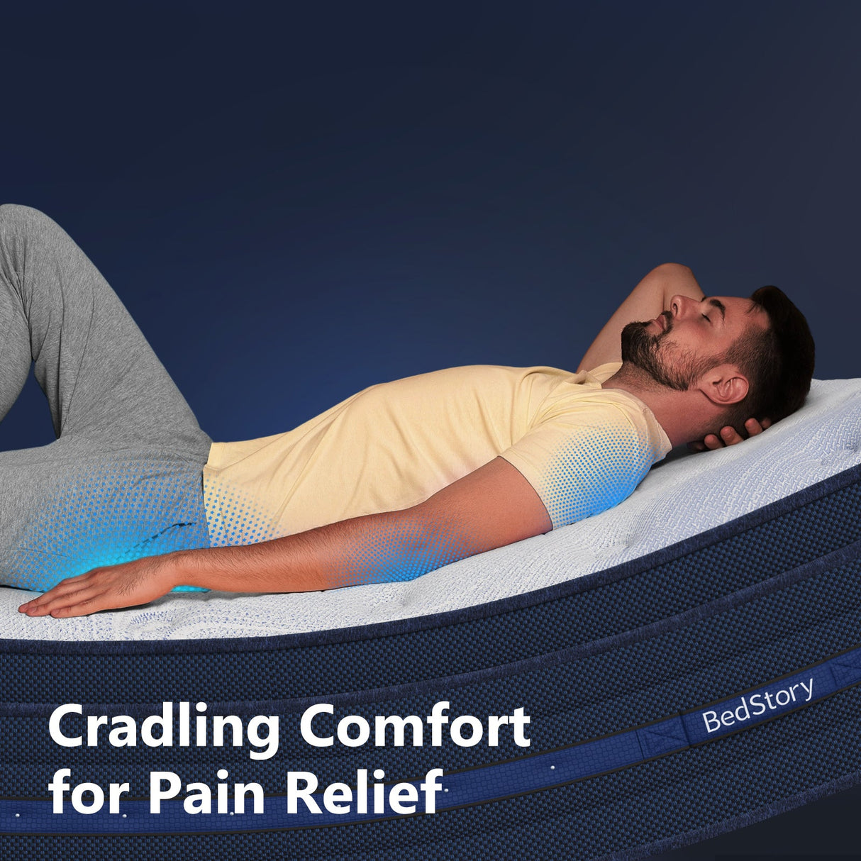 Bedstory Spine Align Pro 13" Twin Firm Cooling Hybrid Mattress