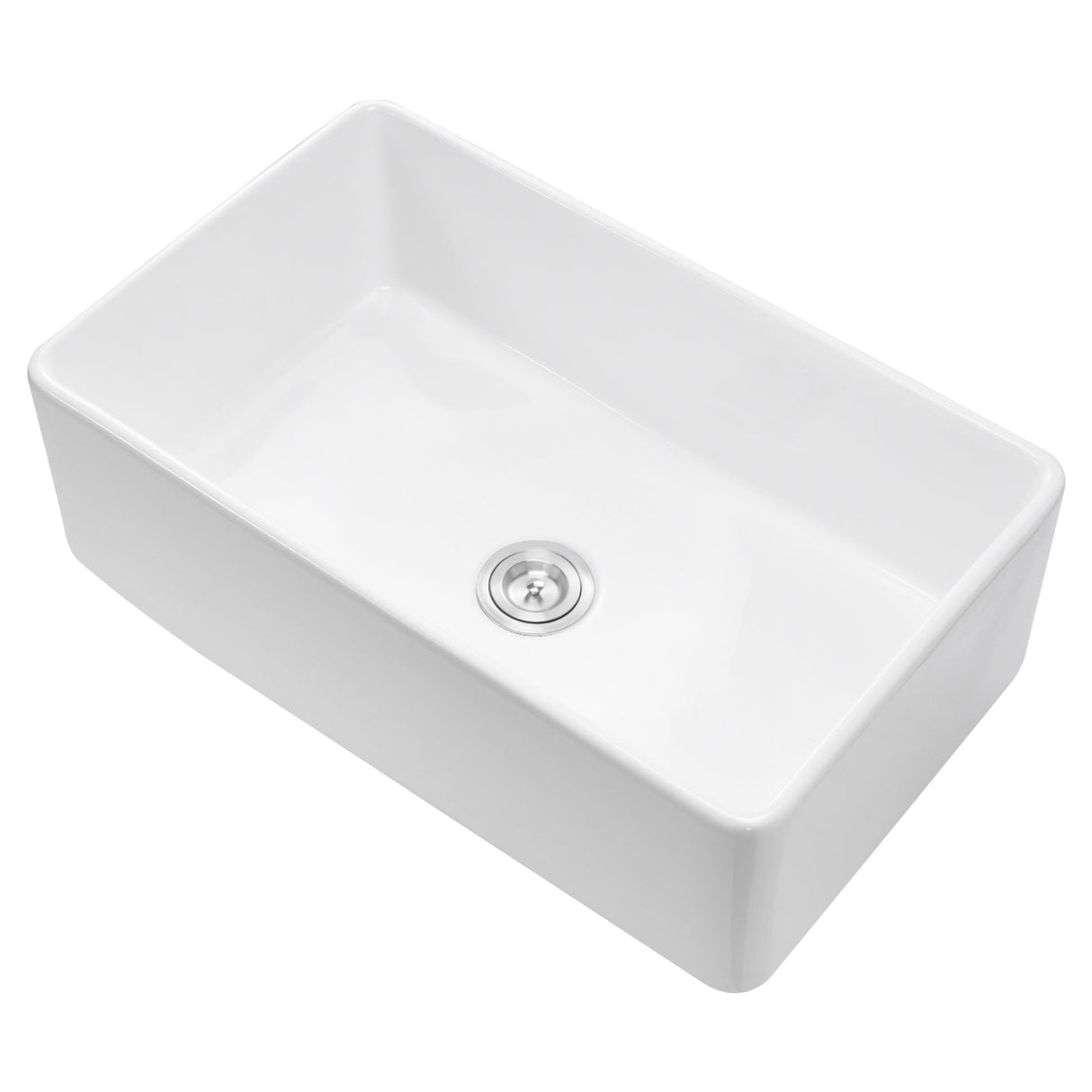 33.5x20 in Farmhouse Sink Undermount Kitchen Single Bowl Basin Fireclay