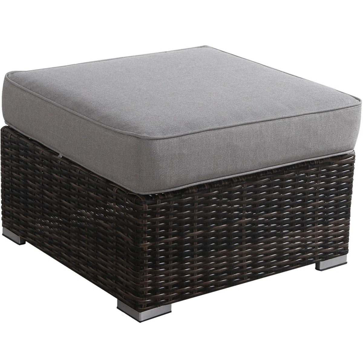 Stylish Outdoor Ottoman With Cushion For Comfort