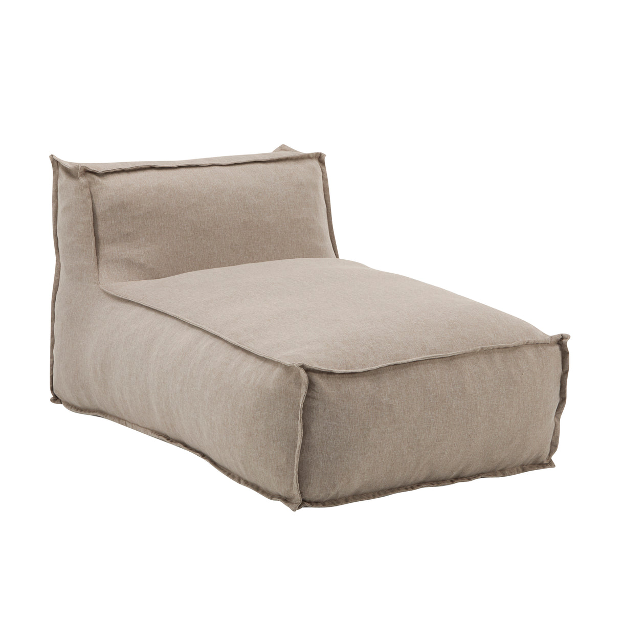 Ramona Outdoor Bean Bag Lounge Chair in Beige