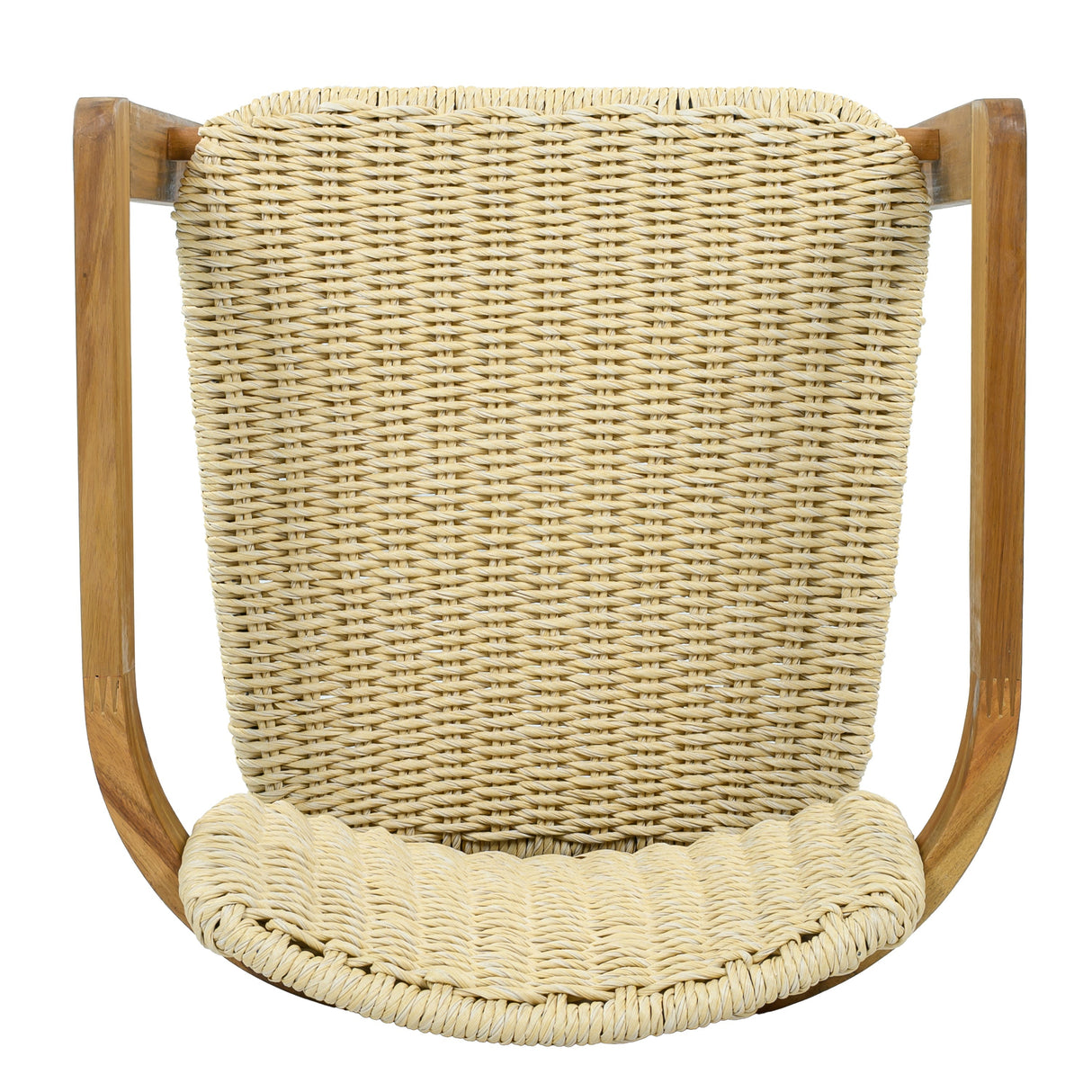 Outdoor Woven Rattan Chair Set - Two Accent Chairs