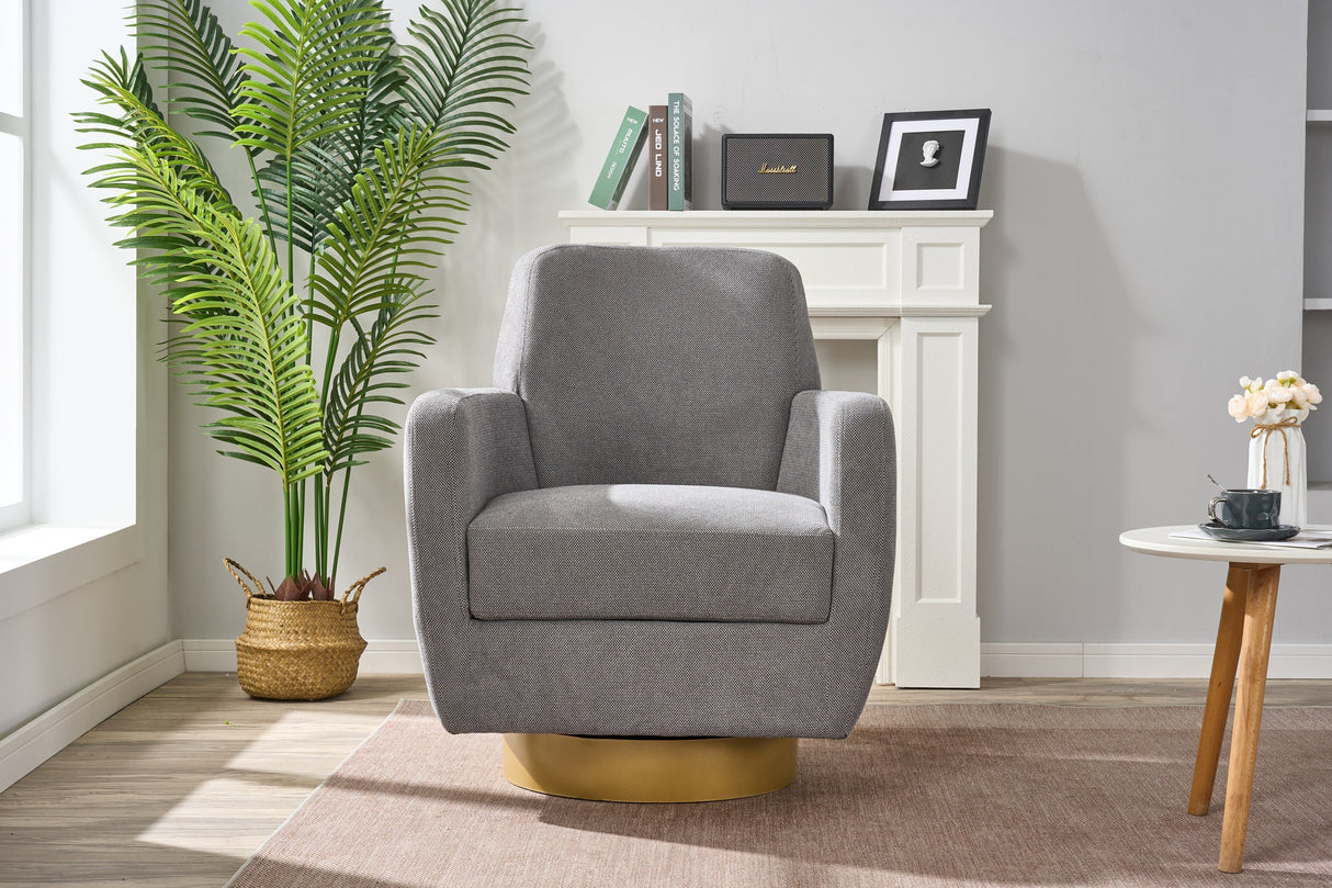 360 Degree Rotation Armchair Cotton Linen