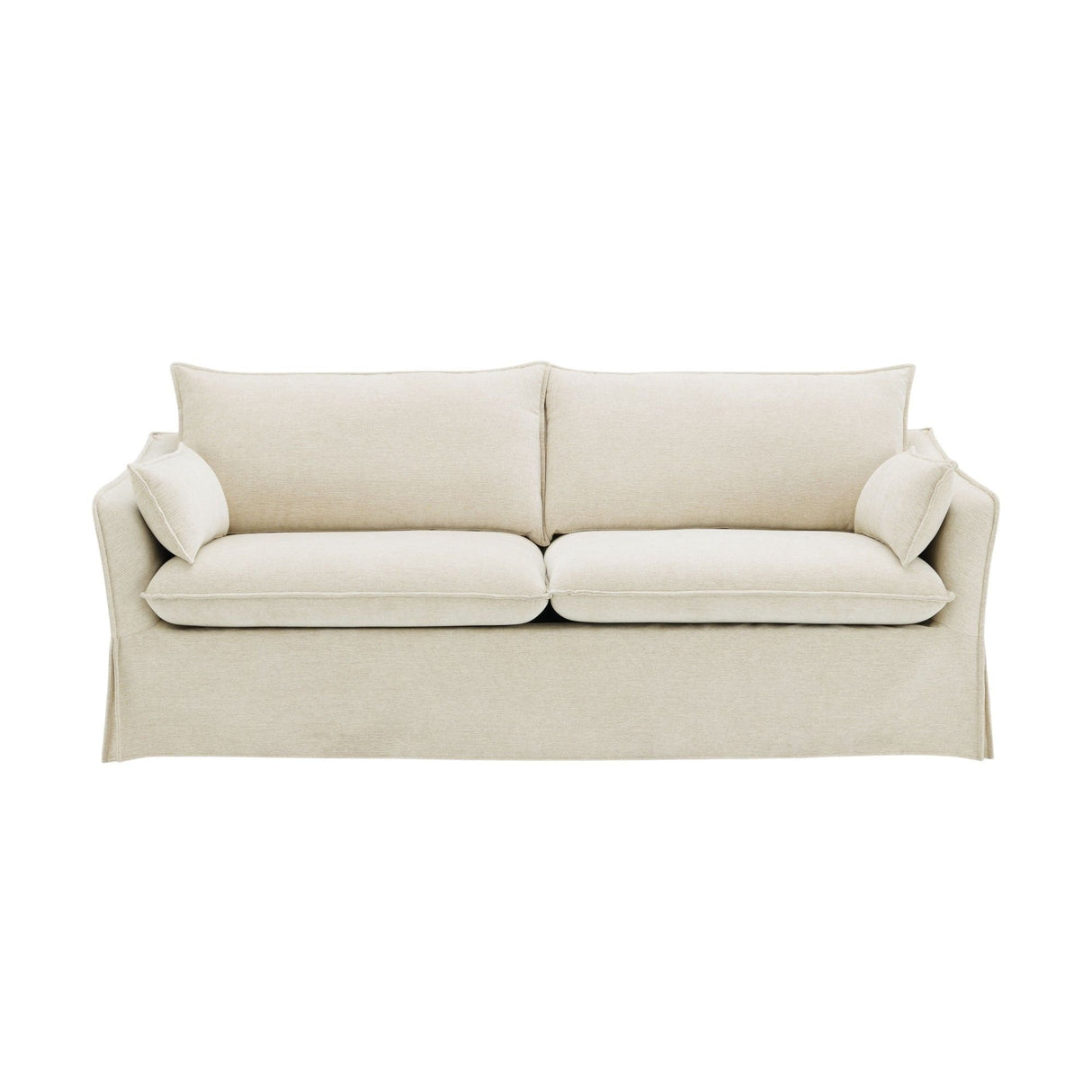 Shane - Sofa With 2 Pillows - Beige