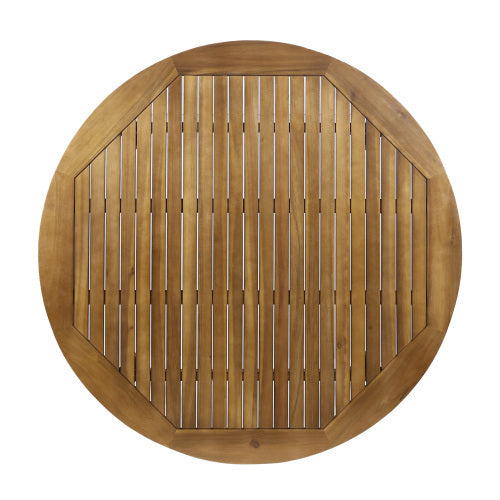 Outdoor Dining Set – Acacia Wood Stamford Table & Wicker Chairs