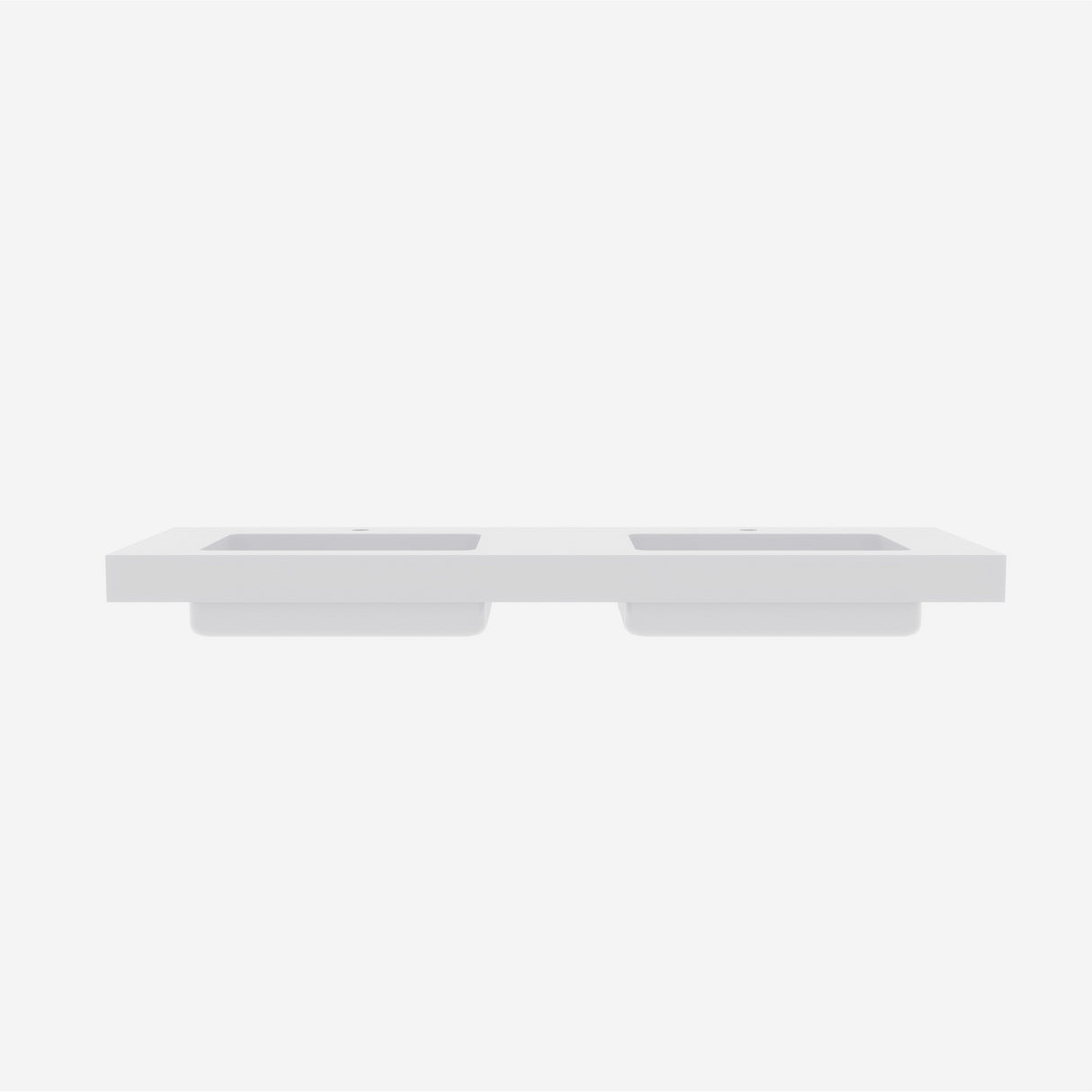 BB0272Y131 Integrated Solid Surface Basin Without Drain and Faucet, Glossy