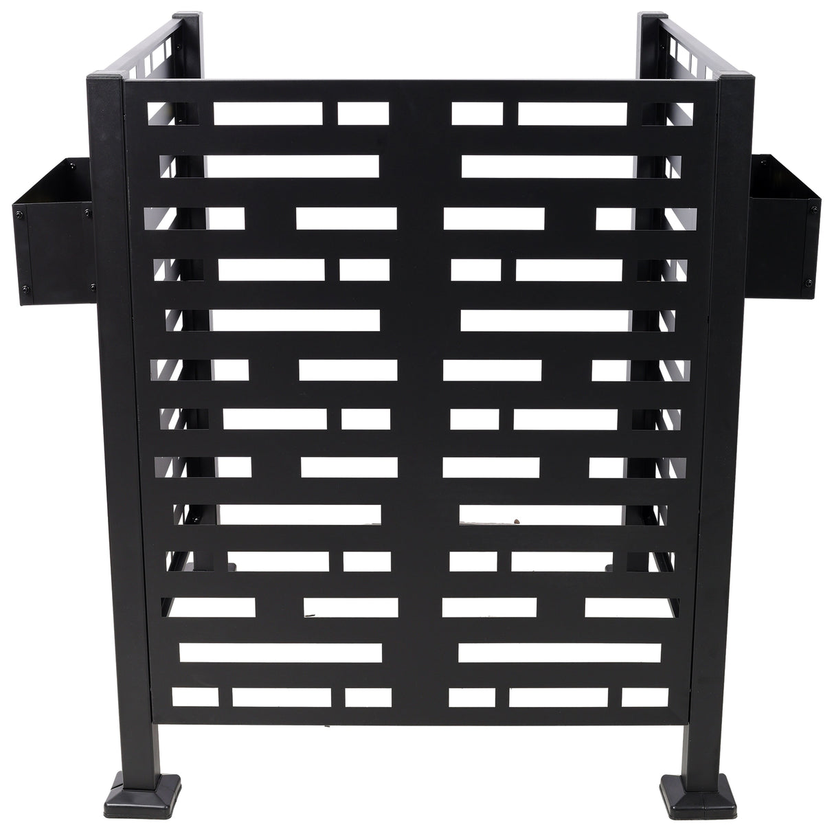 3x3 Ft Metal Air Conditioner Privacy Fence with Planter Boxes