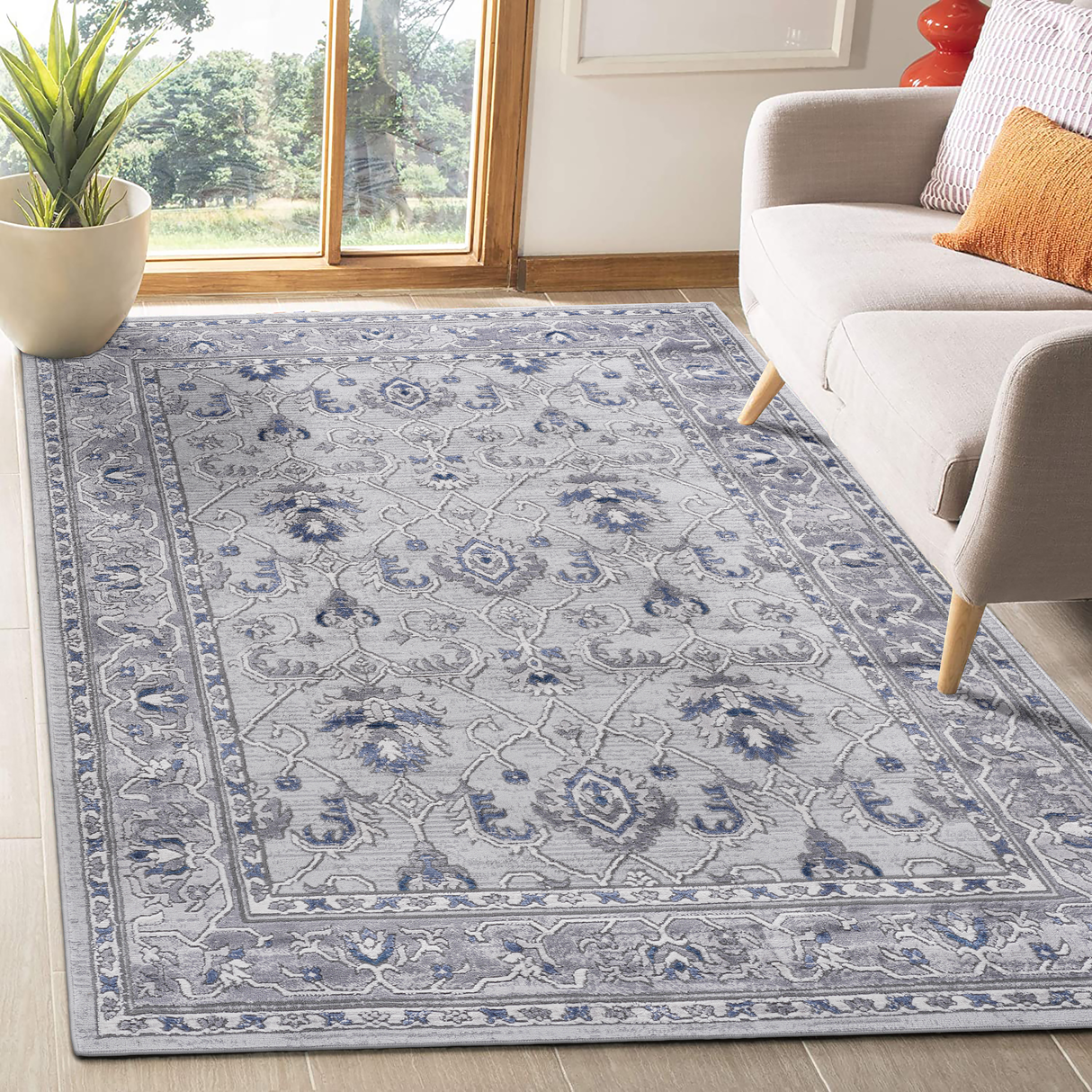 6X9-Grey/Blue/Oriental-Non-Shedding-Living-Room-and-Stain-Resistant-Area-Rug-Area-Rugs