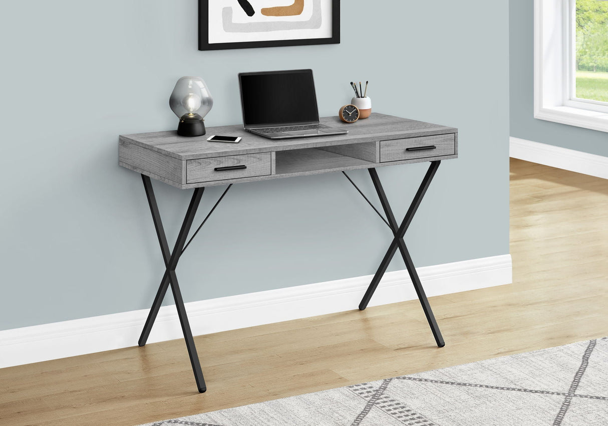 Computer Desk with Storage Drawers in Contemporary Style