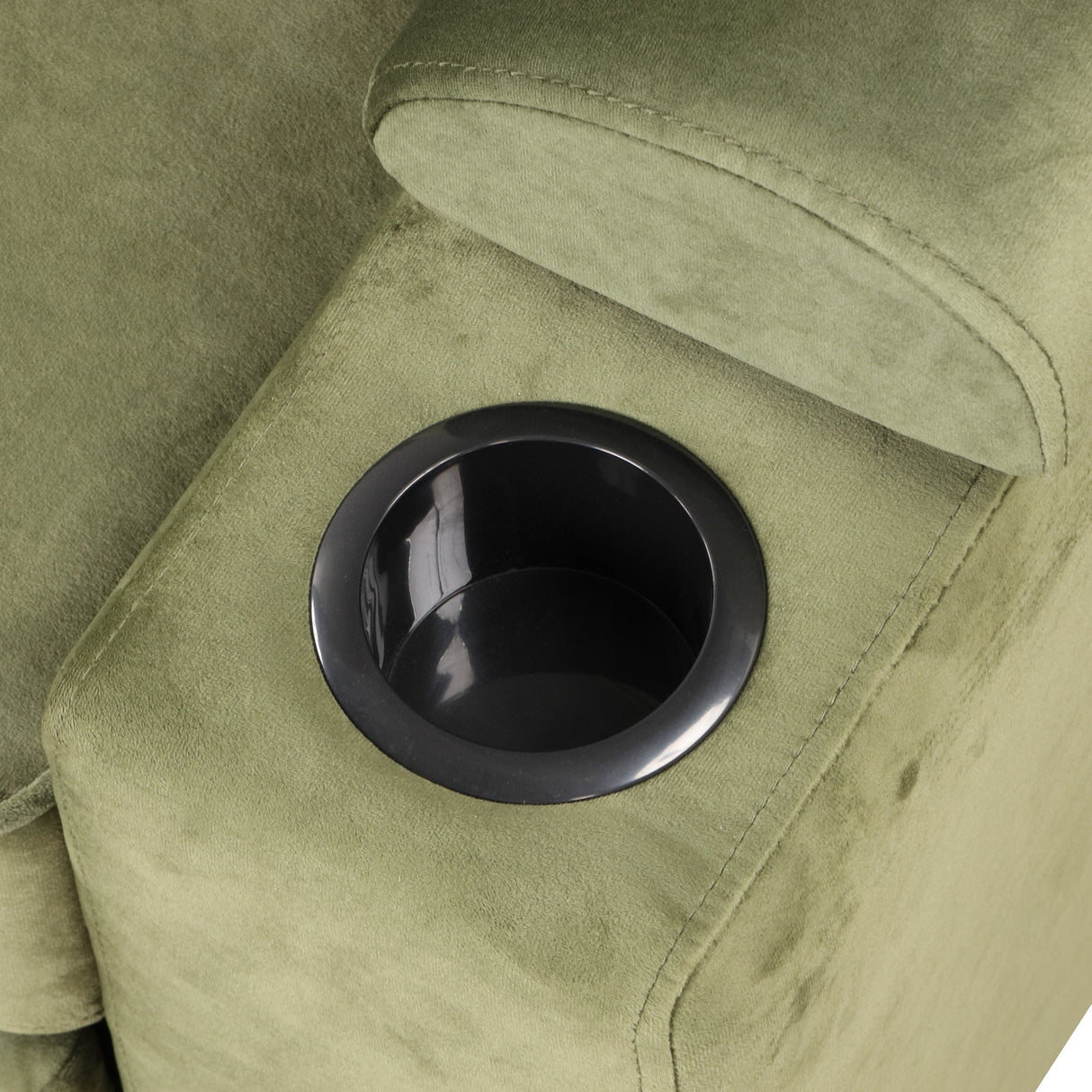 Virginia Green Velvet Convertible Sleeper Sofa with Hidden Storage Ottoman