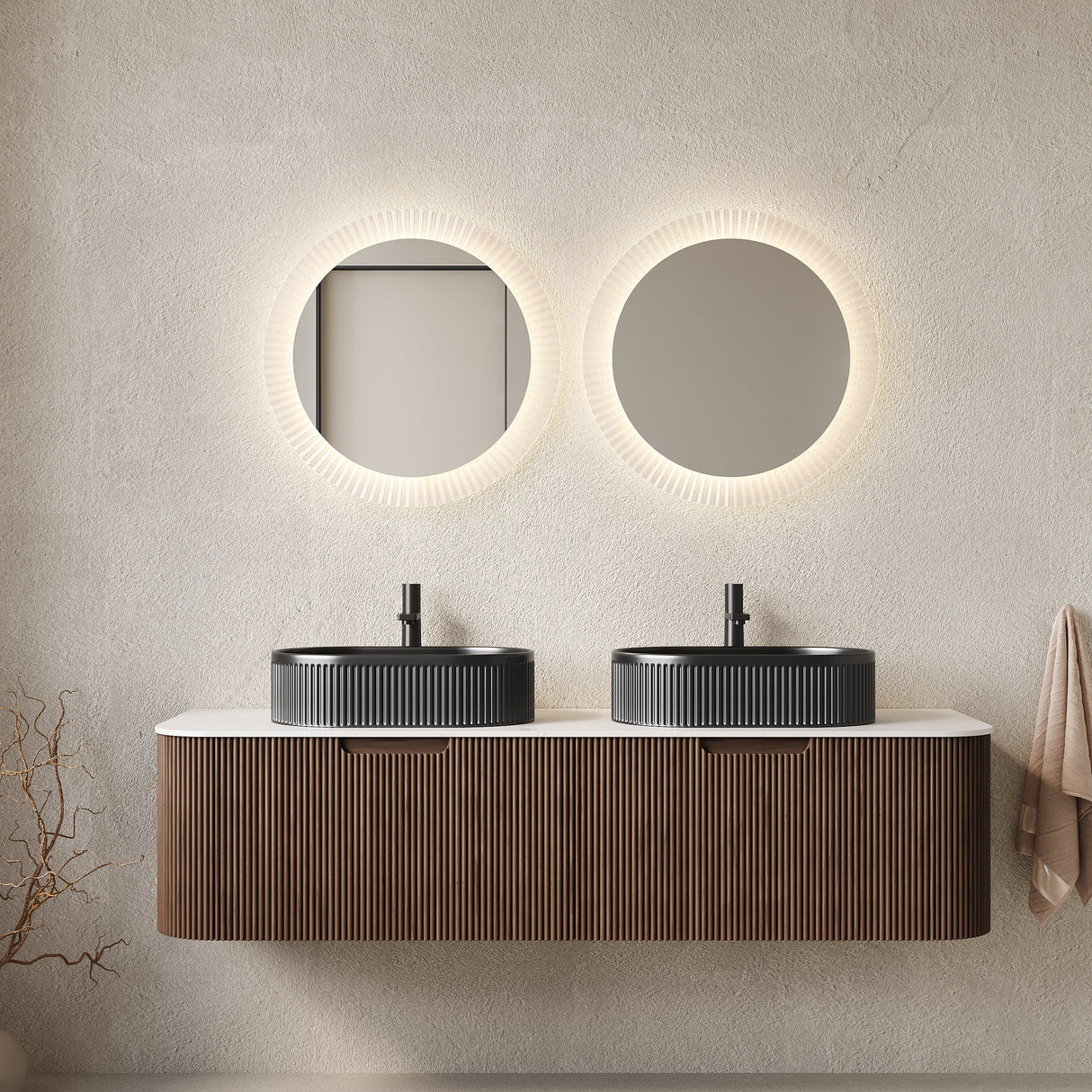Dina 60" Bathroom Vanity & Sinks