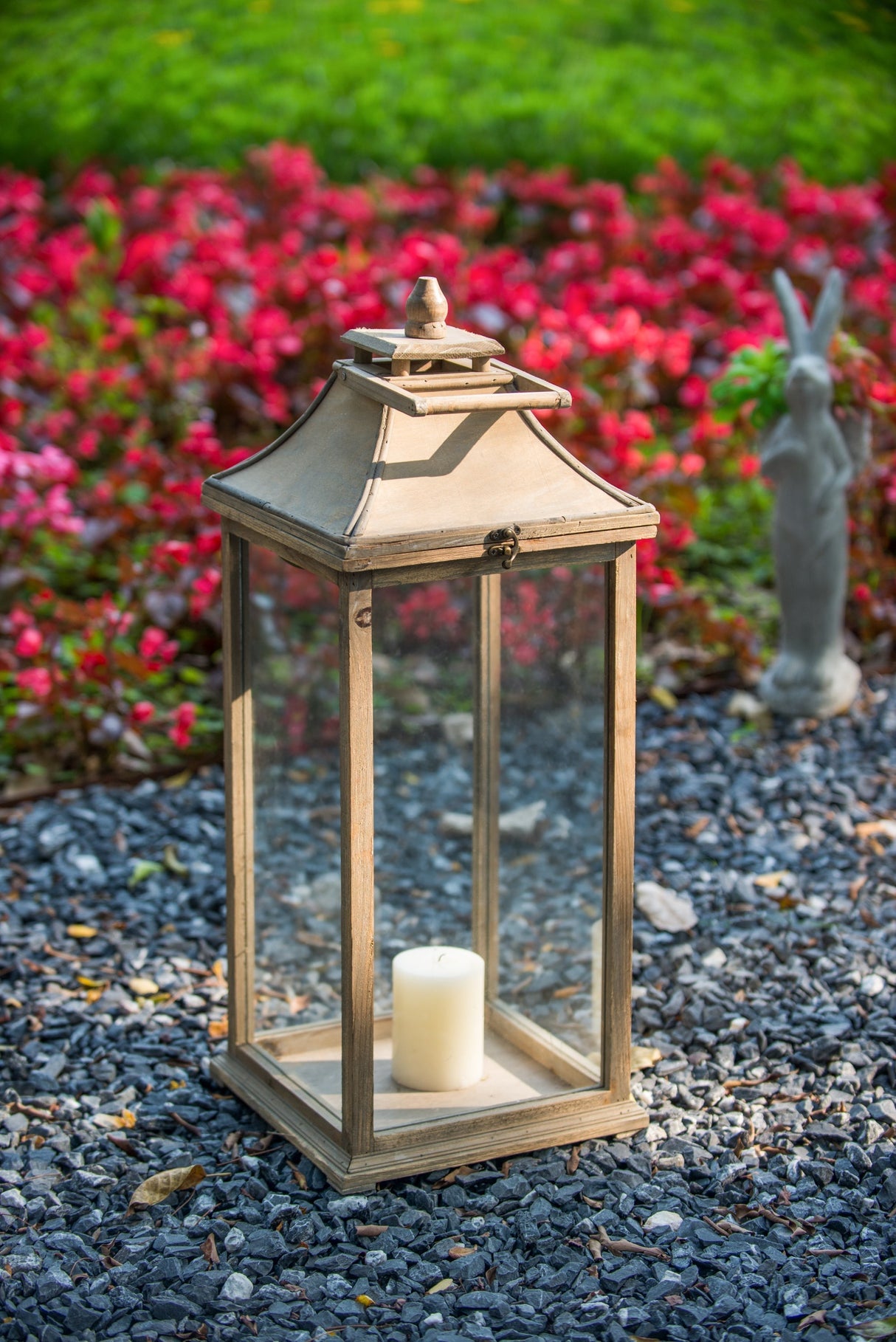 Wooden Candle Lantern Decorative, Hurricane Lantern Holder