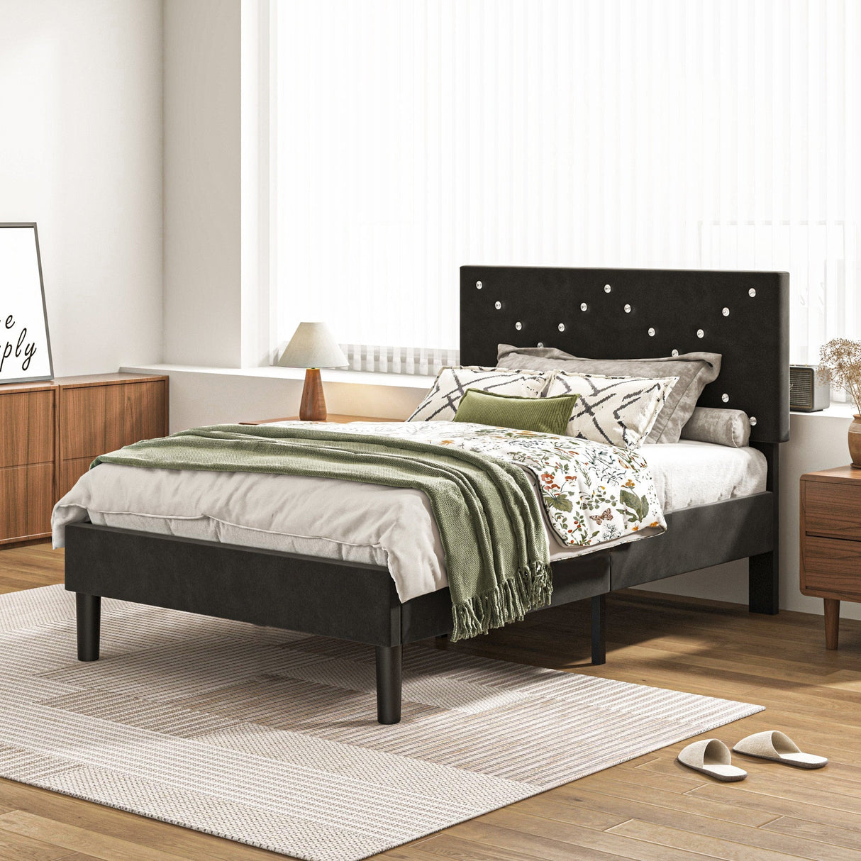 Upholstered Platform Bed
