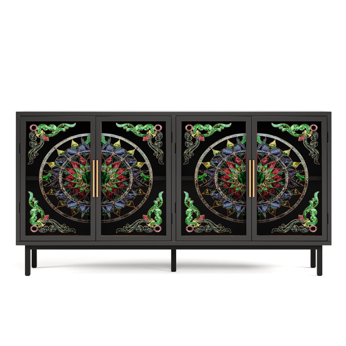 Decorative Cabinet with 4 Doors