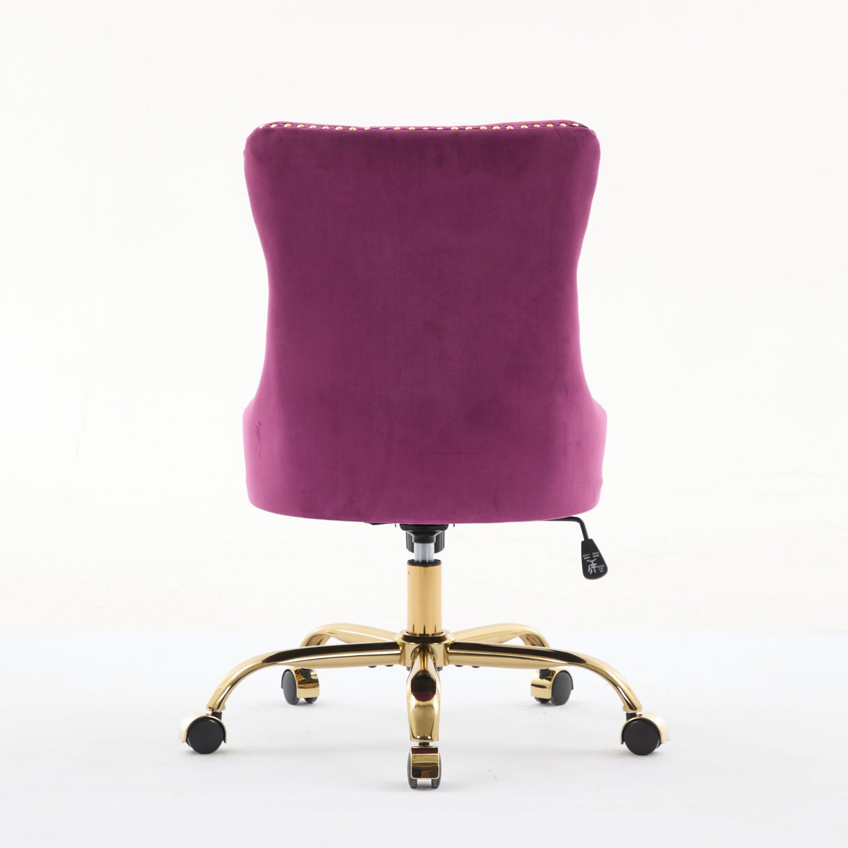 Office Chair Modern Velvet Upholstered Tufted Button Purple