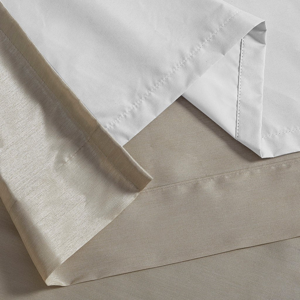 Twist Tab Total Blackout Window Curtain Panel Pewter 50x95