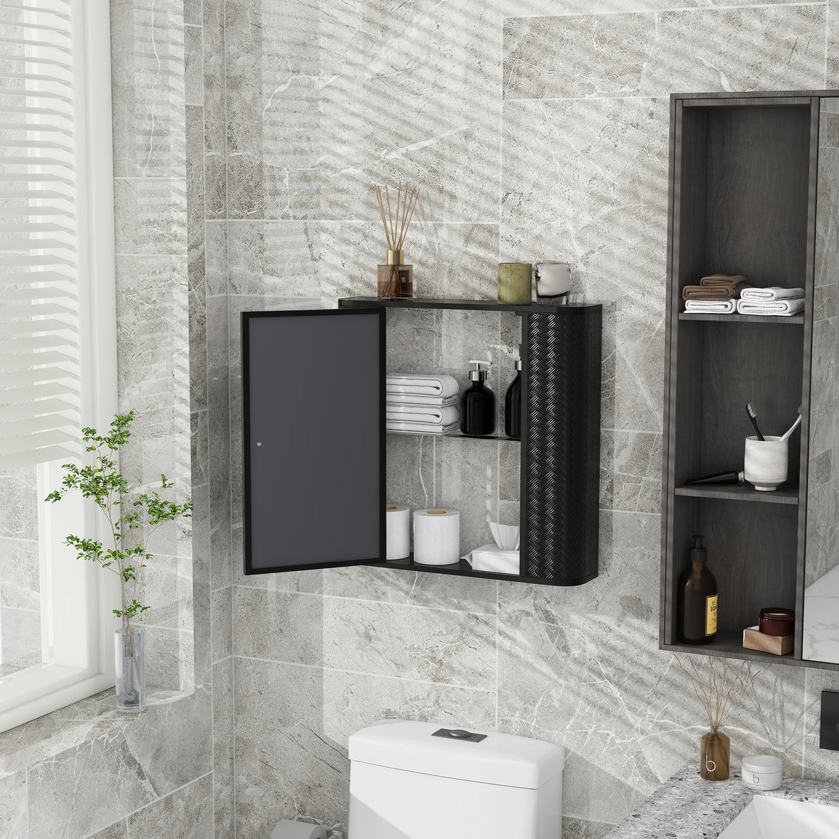 Wall-Mounted Bathroom Cabinet with Mirror