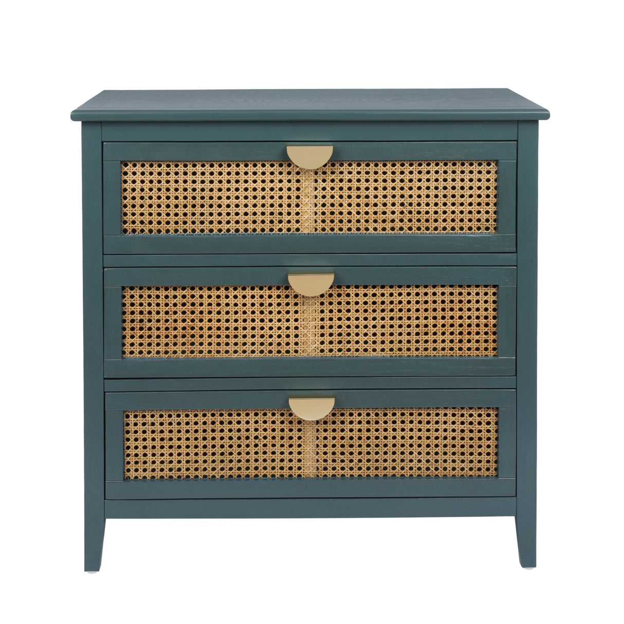 3 Drawer Cabinet Natural Rattan
