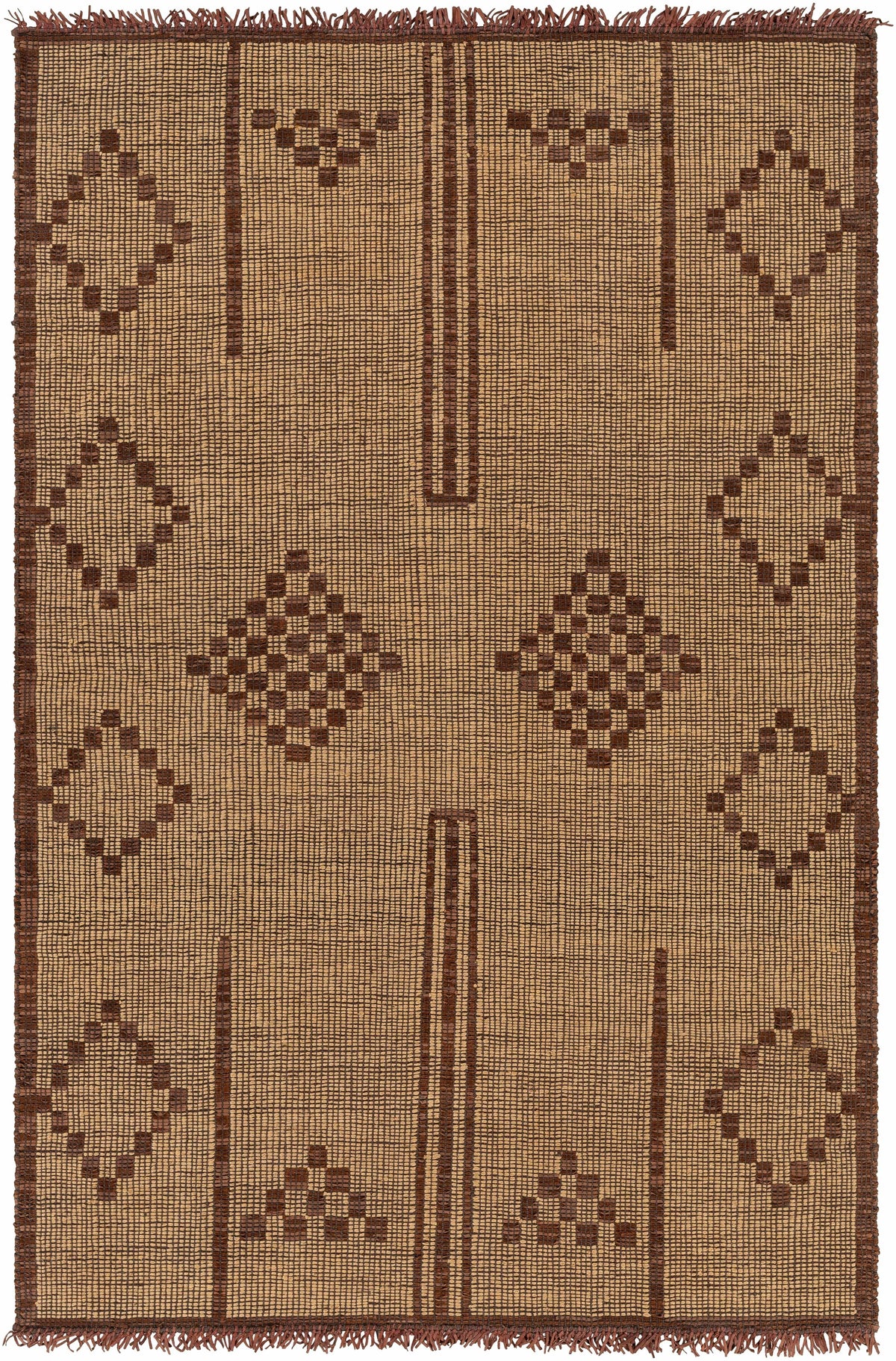 Almis Jute & Leather Rug - Clearance
