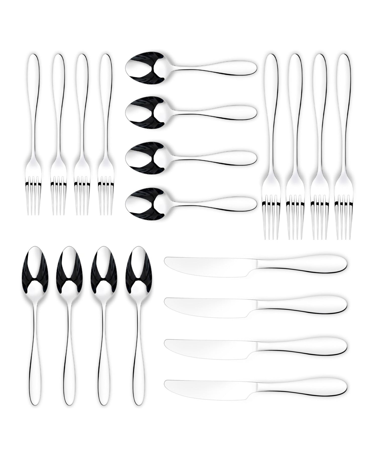 Amadea 20 Pc Flatware Set - Available 3 Finishes - Tuesday Morning - Flatware