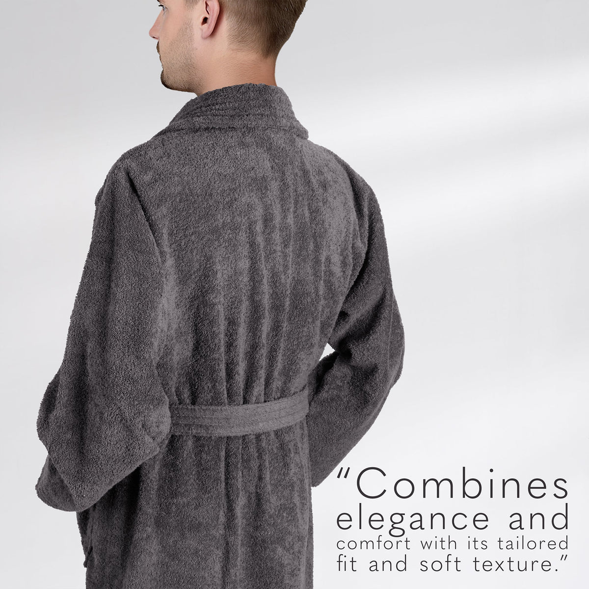 American Soft Linen Luxury Men’s Robe – 100% Cotton, Quick Dry, Turkish Bathrobe for Wholesale