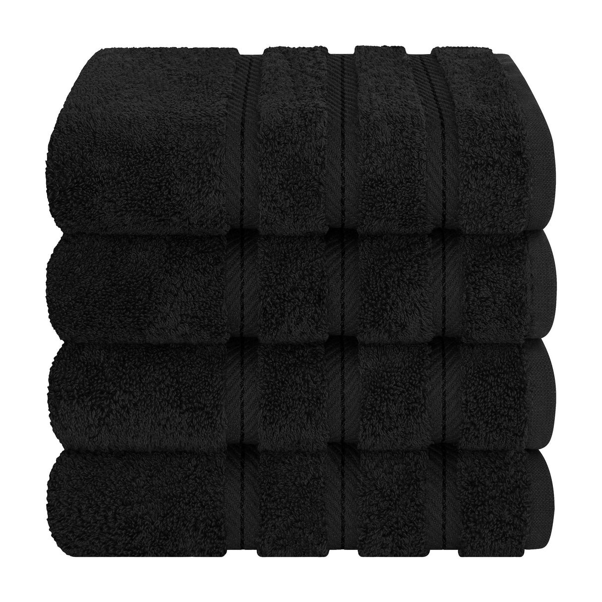 American Soft Linen 100% Cotton Turkish Towels, 4 Pack Hand Towel Set, Super Soft, Absorbent, Quick Dry Premium Towels