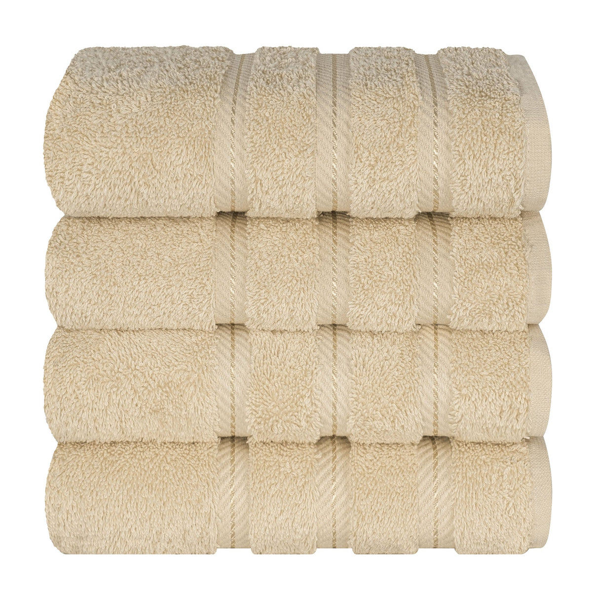American Soft Linen 100% Cotton Turkish Towels, 4 Pack Hand Towel Set, Super Soft, Absorbent, Quick Dry Premium Towels