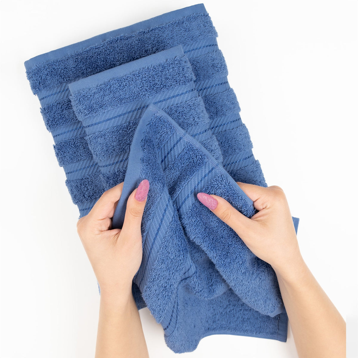 4 Piece 100% Cotton Turkish Towels, Hand Towel Set, Soft, Absorbent, Quick Dry - 28 Set Case Pack