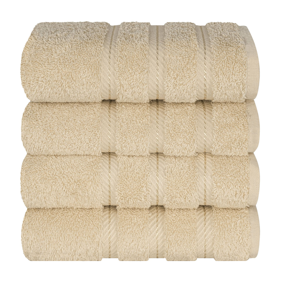 4 Piece 100% Cotton Turkish Towels, Hand Towel Set, Soft, Absorbent, Quick Dry - 28 Set Case Pack