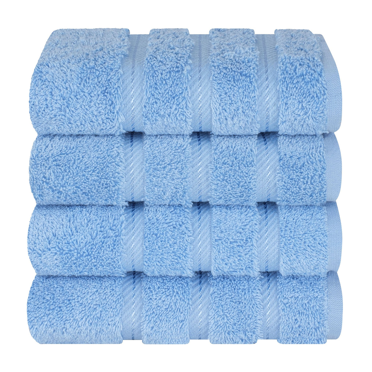 4 Piece 100% Cotton Turkish Towels, Hand Towel Set, Soft, Absorbent, Quick Dry - 28 Set Case Pack