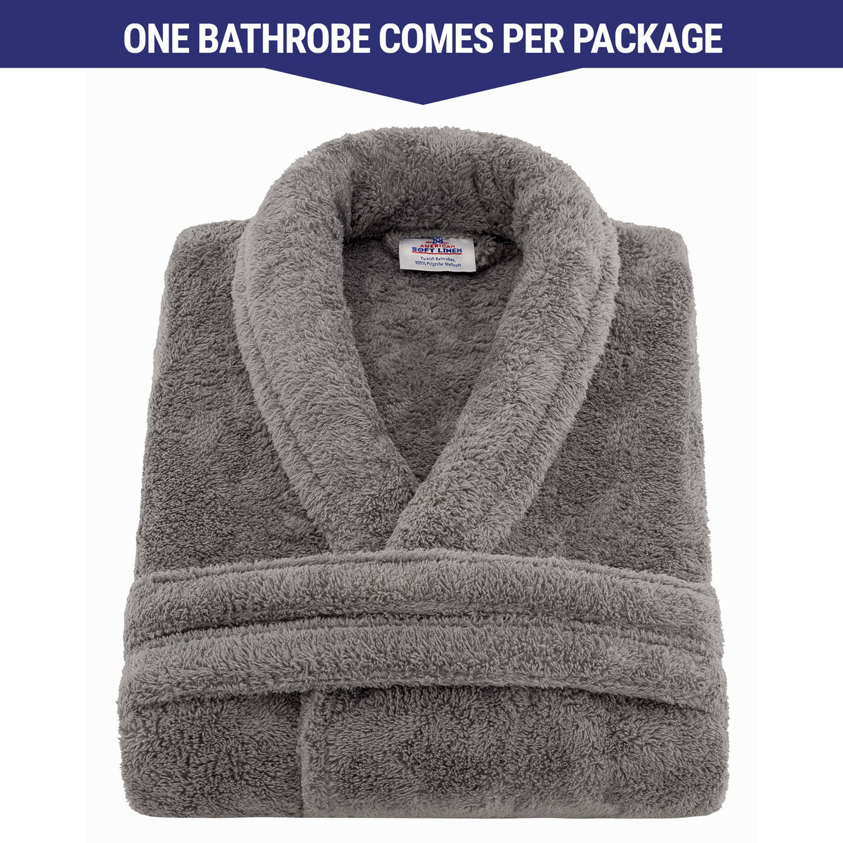 American Soft Linen Super Soft, Absorbent and Fluffy, Unisex Fleece Bathrobe
