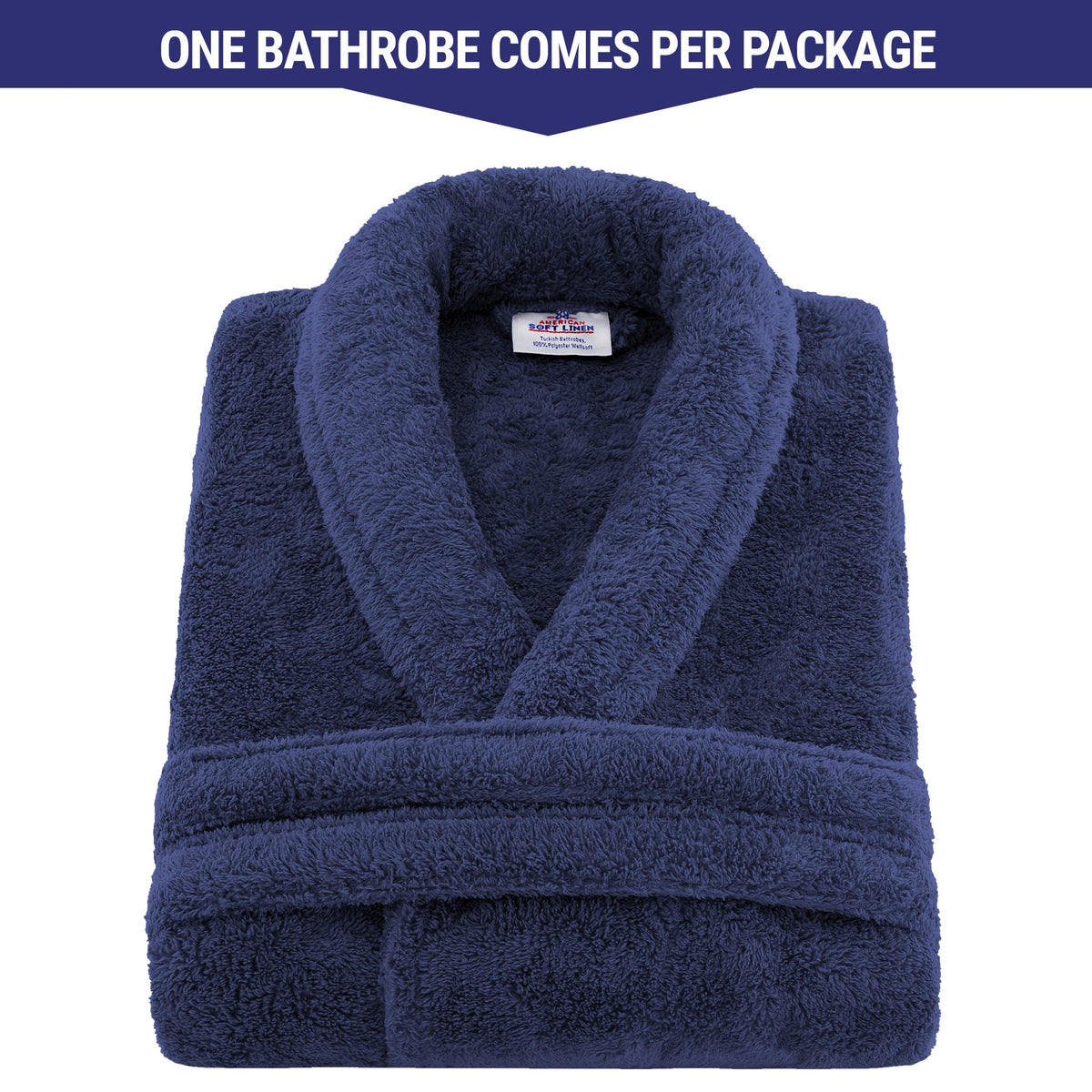 American Soft Linen Super Soft, Absorbent and Fluffy, Unisex Fleece Bathrobe