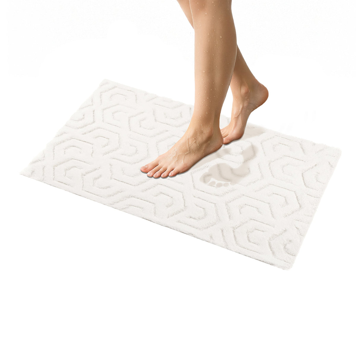 American Soft Linen Meja Bath Rug – 21x34" Decorative Premium Cotton Rug - Bath Mats for Bathroom