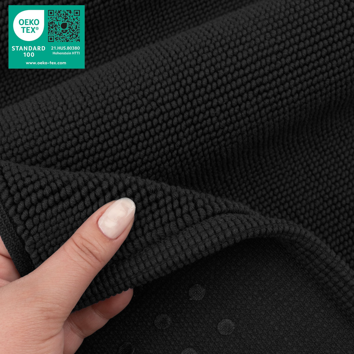 American Soft Linen 100% Cotton Bath Mat Rugs, 20x34 inches with Silicone Backing, Soft Absorbent Grip-Enhanced Bath Mats for Bathroom - 35 Set Case Pack