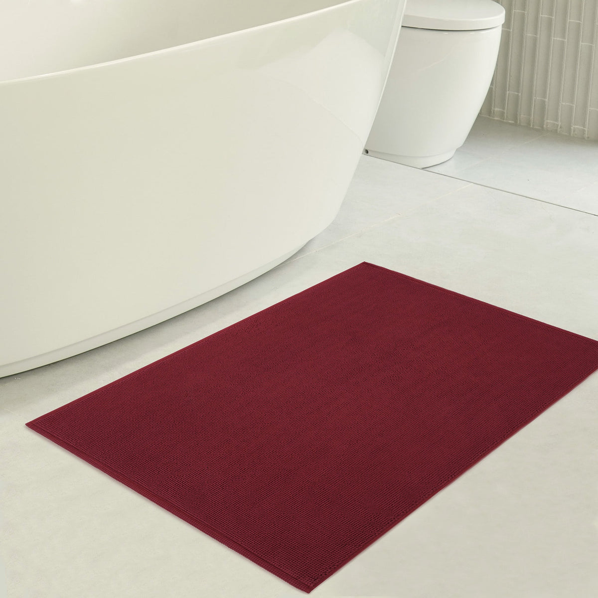 American Soft Linen 100% Cotton Bath Mat Rugs, 20x34 inches with Silicone Backing, Soft Absorbent Grip-Enhanced Bath Mats for Bathroom - 35 Set Case Pack