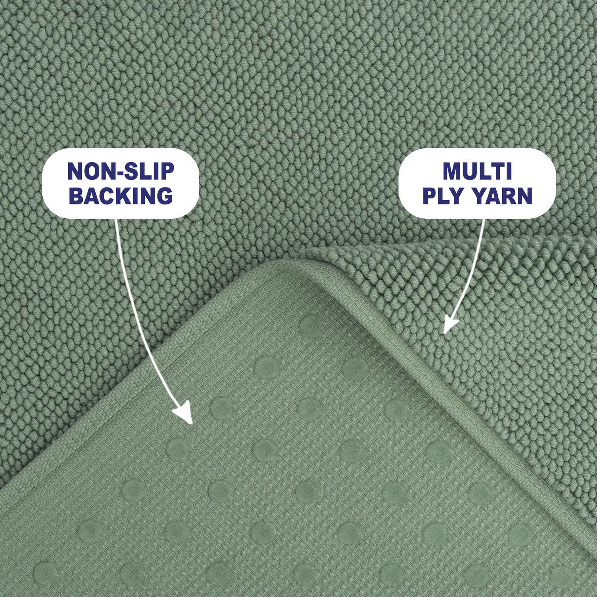 American Soft Linen 100% Cotton Bath Mat Rugs, 20x34 inches with Silicone Backing, Soft Absorbent Grip-Enhanced Bath Mats for Bathroom - 35 Set Case Pack