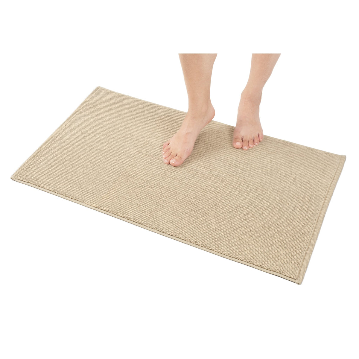 American Soft Linen 100% Cotton Bath Mat Rugs, 20x34 inches with Silicone Backing, Soft Absorbent Grip-Enhanced Bath Mats for Bathroom - 35 Set Case Pack