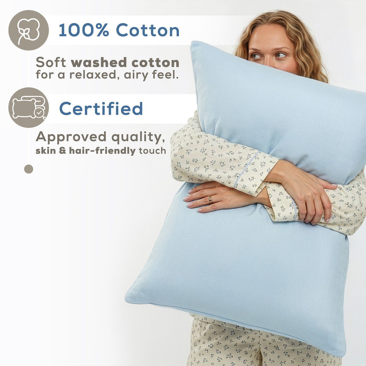 American Soft Linen 100% Washed Cotton Percale Sheet Set – Soft Breathable Bedding with Pillowcases