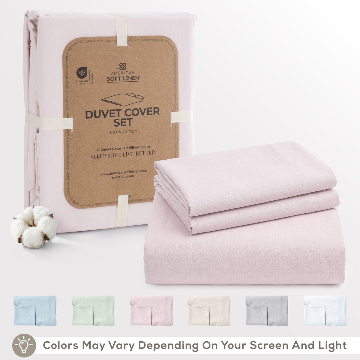 American Soft Linen Wholesale Duvet Cover Sets – 100% Washed Cotton Hotel Bedding Bulk