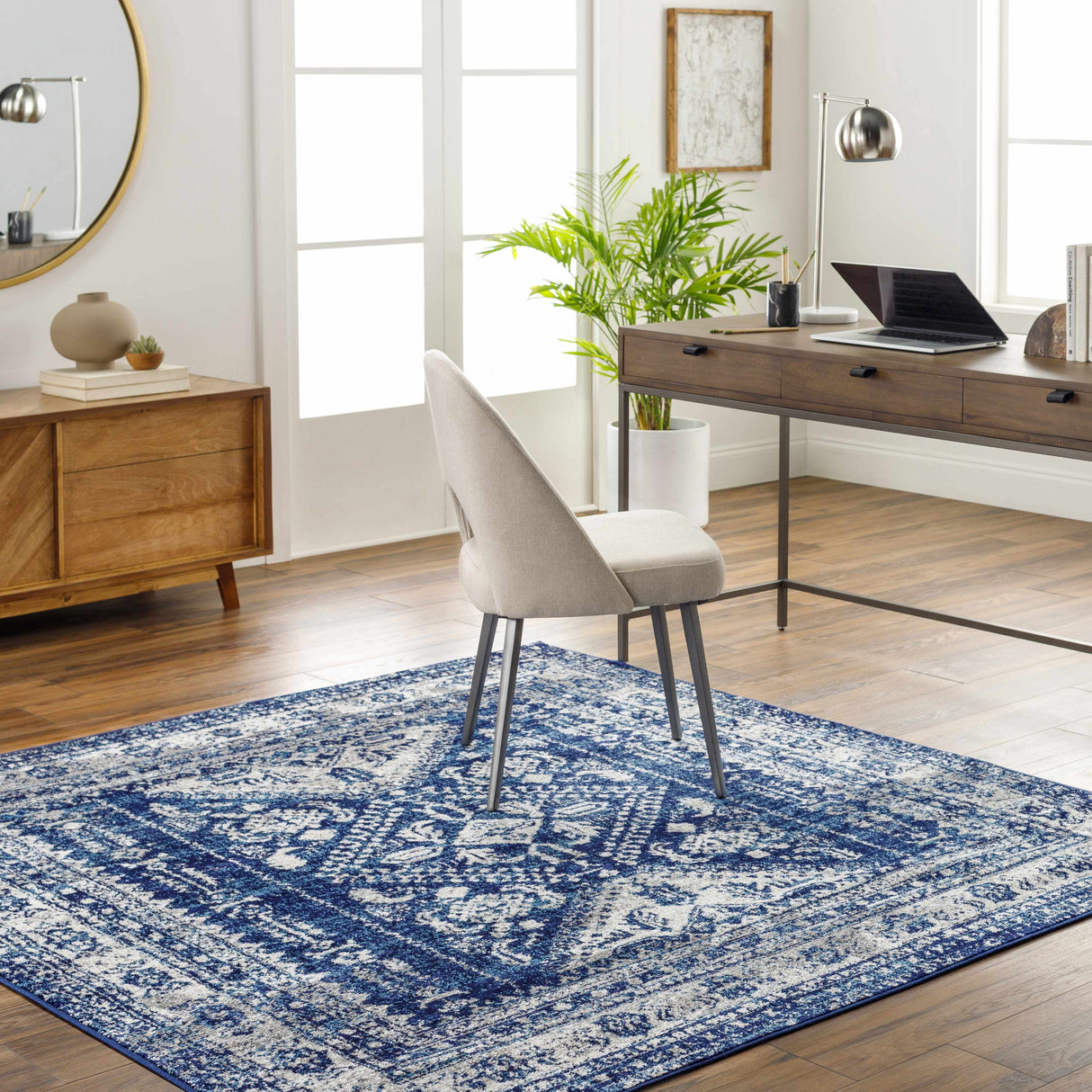Andes Blue Area Rug