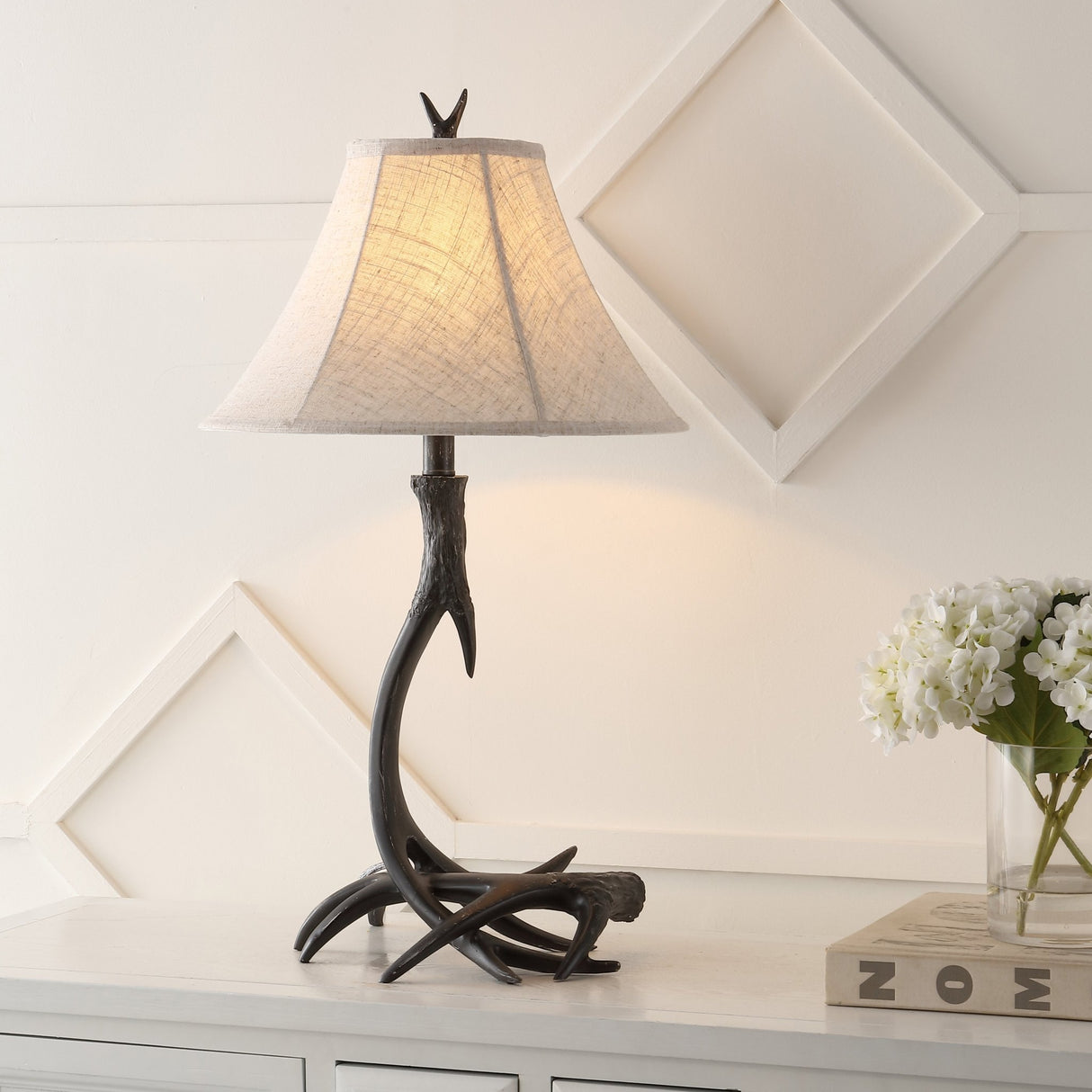 Antler rustic resin led table lamp - Tuesday Morning - Table Lamps