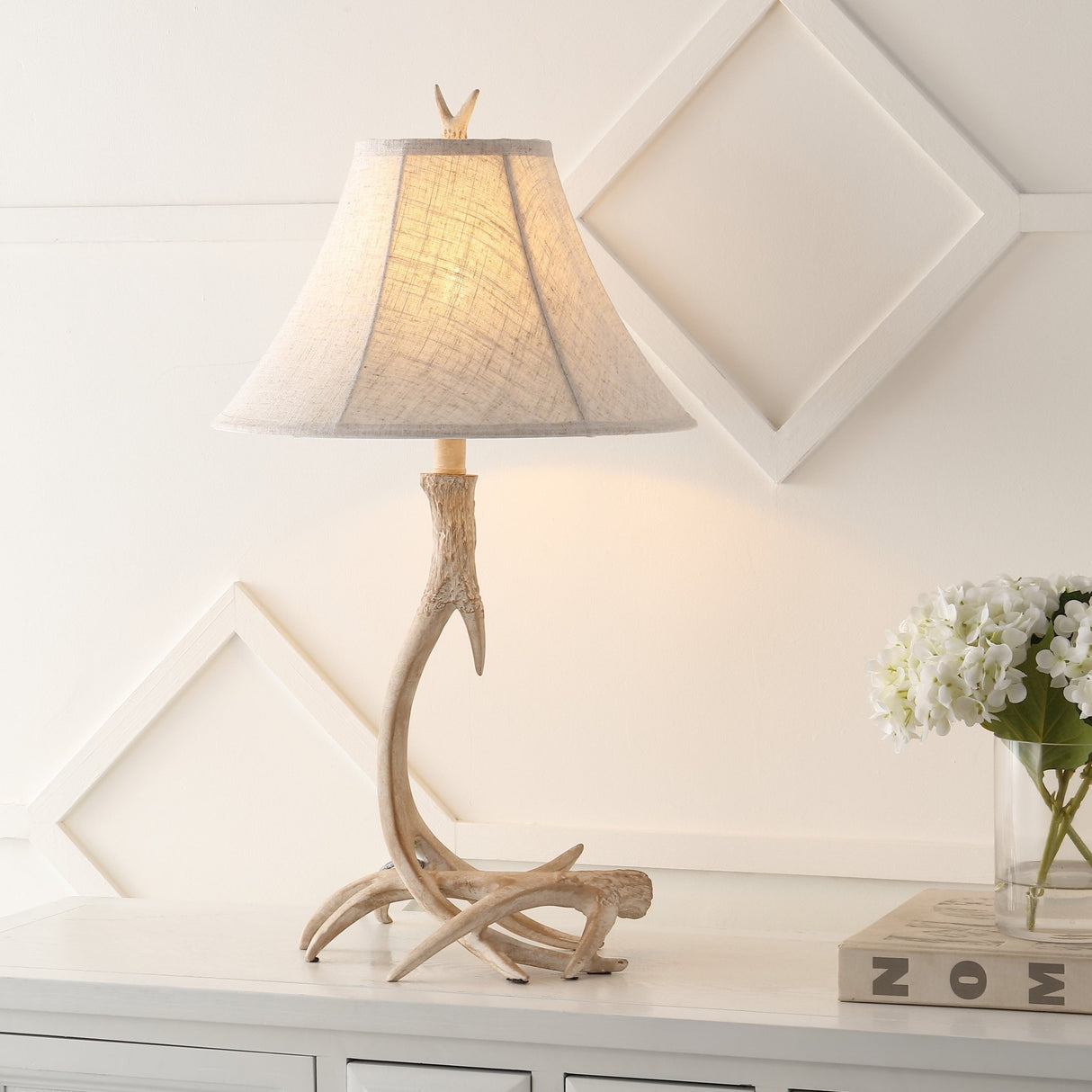 Antler rustic resin led table lamp - Tuesday Morning - Table Lamps