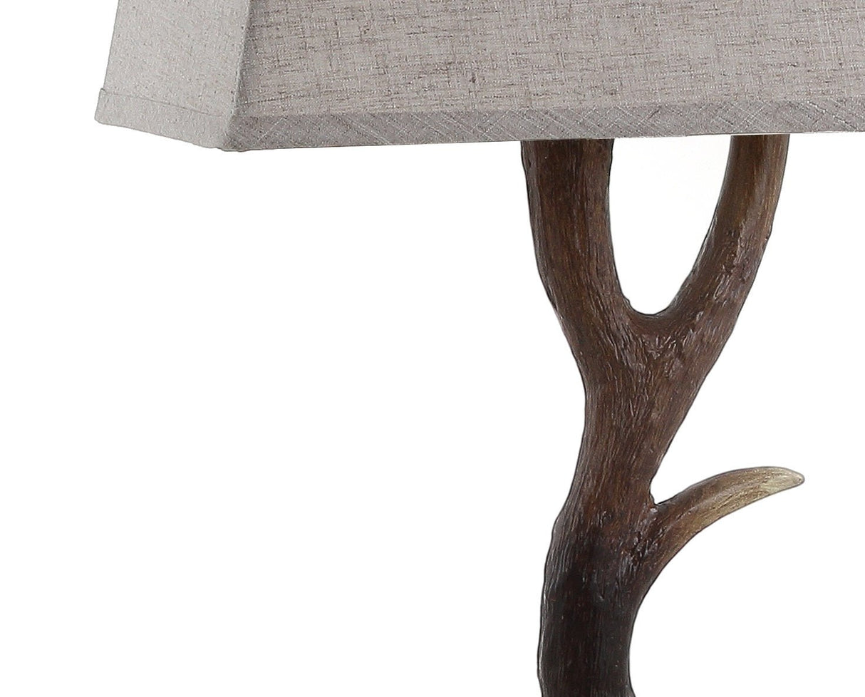 Antler rustic resin/crystal led table lamp - Tuesday Morning - Table Lamps